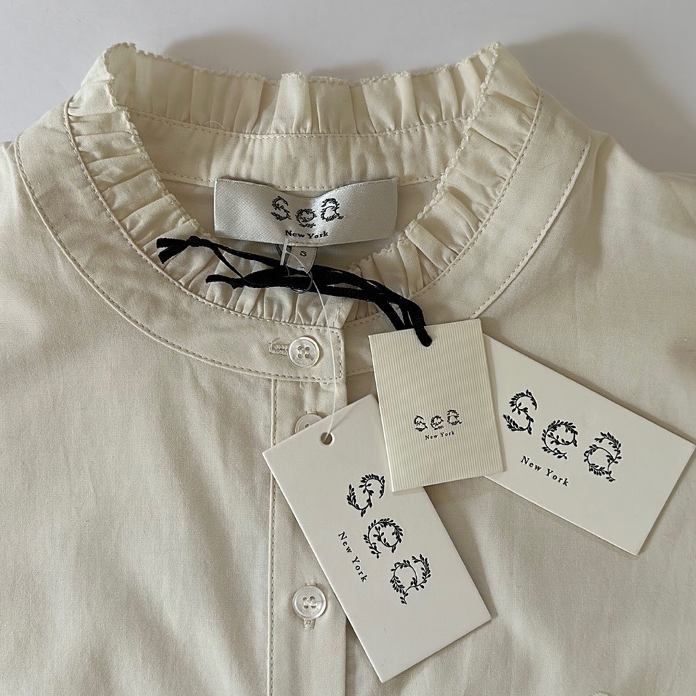 Sea New York Fern Eyelet Long-Sleeve Shirt NWT - Picture 8 of 9